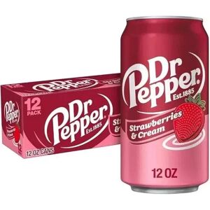 Dr Pepper Strawberries & Cream Drink Cans 24pcs (355ml)-Delicious Tasty & Twisty Dr Pepper Strawberries & Cream Drink Cans 24pcs (355ml)-Delicious Tasty & Twisty