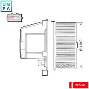 Denso Interior Blower Dea33003 For Volvo S80 Xc90/suv S60 Xc70/cross/country V70/mk Denso Interior Blower Dea33003 For Volvo S80 Xc90/suv S60 Xc70/cross/country V70/mk