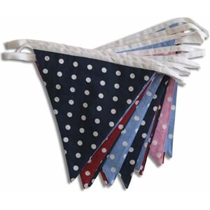 The Cotton Bunting Company 100% Cotton-Multi-Coloured Spotty Dotty-10m/33 Double Sided Flags-Cotton Bunting The Cotton Bunting Company 100% Cotton-Multi-Coloured Spotty Dotty-10m/33 Double Sided Flags-Cotton Bunting
