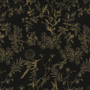 Self-Adhesive Wallpaper Black Gold Flowers And Birds Furniture Film 44 X 300 Cm Self-Adhesive Wallpaper Black Gold Flowers And Birds Furniture Film 44 X 300 Cm