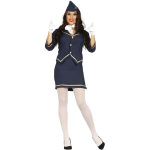 Fiestas Guirca Womens/ladies Stewardess Costume Set / S Blue/gold Fg556 Fiestas Guirca Womens/ladies Stewardess Costume Set / S Blue/gold Fg556