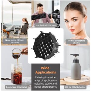 Andoer 60w Portable Led Video Light Cob Photography Light 2800k-6800k Dimmab Ou Andoer 60w Portable Led Video Light Cob Photography Light 2800k-6800k Dimmab Ou