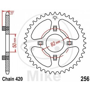 Jt Crown 43 Teeth Pitch 420 Silver Int. Dia. 050 - Circle Holes 082 727.40.79 Jt Crown 43 Teeth Pitch 420 Silver Int. Dia. 050 - Circle Holes 082 727.40.79