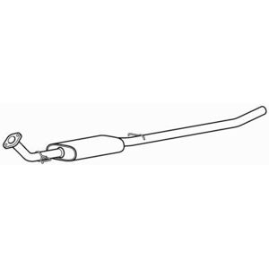 Premium Euroflo Centre Exhaust Silencer For Vauxhall Mokka X B16xer 1.6 2016-2018 Premium Euroflo Centre Exhaust Silencer For Vauxhall Mokka X B16xer 1.6 2016-2018