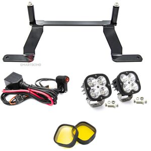 Smartbomb Led Spotlights 60w + Cable + Spotlight Bracket Bmw R1200gs 14-18 R1250gs Lc Smartbomb Led Spotlights 60w + Cable + Spotlight Bracket Bmw R1200gs 14-18 R1250gs Lc