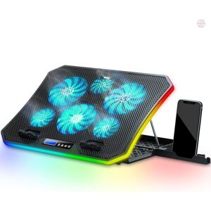 Topmate C12 Laptop Cooling Pad Rgb Gaming Notebook Cooler For Desk And Lap Use, Topmate C12 Laptop Cooling Pad Rgb Gaming Notebook Cooler For Desk And Lap Use,