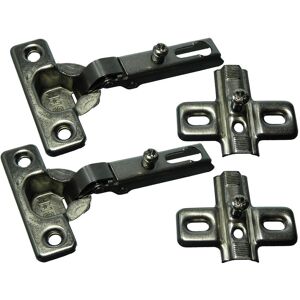 Onestopdiy New 24 X Screw On Mini Concealed Cupboard Hinges 95 Degree With Screws Bzp - One Onestopdiy New 24 X Screw On Mini Concealed Cupboard Hinges 95 Degree With Screws Bzp - One