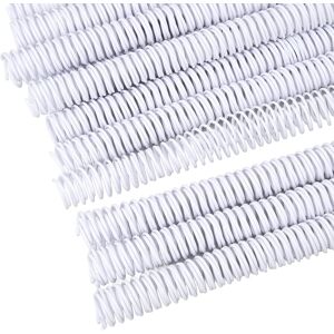 White 50 Pcs Spiral Binding Coil 19mm Diameter 48 Loop 4:1 Pitch 170 Sheet Sg White 50 Pcs Spiral Binding Coil 19mm Diameter 48 Loop 4:1 Pitch 170 Sheet Sg