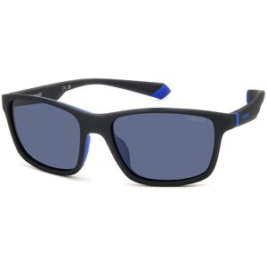 Polaroid Pld 2153/s 0vk Matte Black Blue 58/16/135 Man Sunglasses Polaroid Pld 2153/s 0vk Matte Black Blue 58/16/135 Man Sunglasses