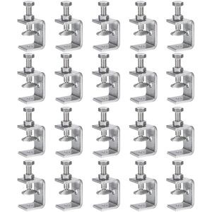 Uxcell Stainless Steel C-Clamp 1.46 Inch Wide Jaw Opening 0-37mm Clamping Range 20pcs Uxcell Stainless Steel C-Clamp 1.46 Inch Wide Jaw Opening 0-37mm Clamping Range 20pcs