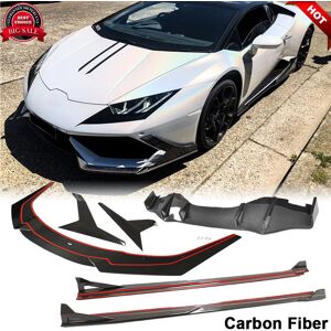 Carmotoring For Lamborghini Huracan Lp600 14up Carbon Fiber Front Rear Bumper Lip Side Skirt Carmotoring For Lamborghini Huracan Lp600 14up Carbon Fiber Front Rear Bumper Lip Side Skirt