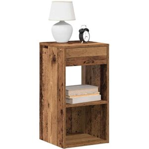 Vidaxl Bedside Cabinet 2pcs Engineered Wood Old Wood 35x34x66.5cm Drawer Night Small Uk Vidaxl Bedside Cabinet 2pcs Engineered Wood Old Wood 35x34x66.5cm Drawer Night Small Uk
