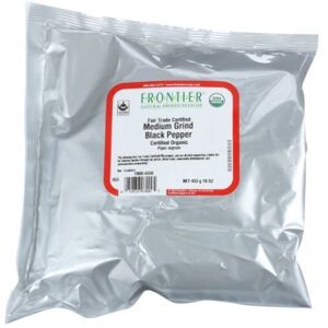 Organic Black Pepper Medium Grind 16 Oz By Frontier Coop Organic Black Pepper Medium Grind 16 Oz By Frontier Coop