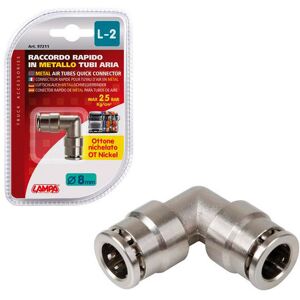 Lampa Metallic Air Connector For Truck L-2 8 Mm Lampa Metallic Air Connector For Truck L-2 8 Mm
