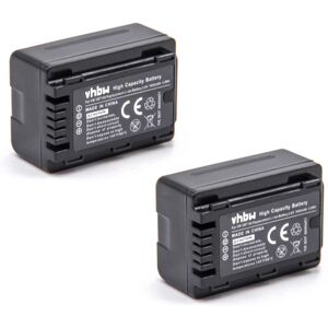 Vhbw 2x Battery For Panasonic Vw-Vbt190 1600mah Vhbw 2x Battery For Panasonic Vw-Vbt190 1600mah