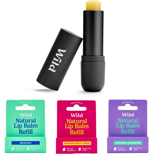 Does Not Apply Natural Refillable Lip Balm Starter Kit - Includes Black Aluminium Case & 3 Pack Does Not Apply Natural Refillable Lip Balm Starter Kit - Includes Black Aluminium Case & 3 Pack