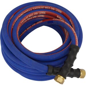 Air Hose 10m X Ø13mm With 1/2"Bsp Unions Extra-Heavy-Duty - Sealey Ah10r/12 New Air Hose 10m X Ø13mm With 1/2"Bsp Unions Extra-Heavy-Duty - Sealey Ah10r/12 New