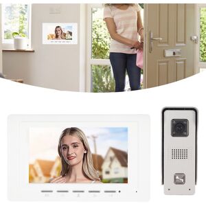 Eu Plug Doorbell Intercom System 7in Tft Screen Night Vis-Ion Rainproof For Set Eu Plug Doorbell Intercom System 7in Tft Screen Night Vis-Ion Rainproof For Set