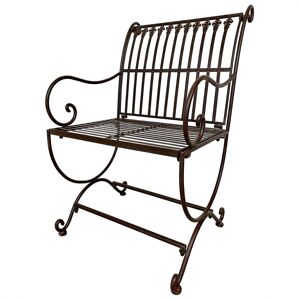 Aubaho Garden Chair Furniture Nostalgia Decoration Cast Iron 86cm Brown Antique Style Aubaho Garden Chair Furniture Nostalgia Decoration Cast Iron 86cm Brown Antique Style