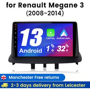 Junsun 9\"Android 13 For Renault Megane 3 2008-2014 Carplay Car Stereo Radio Gps Sat Nav Junsun 9\"Android 13 For Renault Megane 3 2008-2014 Carplay Car Stereo Radio Gps Sat Nav