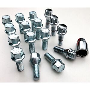 Bimecc Wheel Bolts Inc Locking M12 X 1.5, 17mm Hex, Taper Seat - Vauxhall X 16 Bimecc Wheel Bolts Inc Locking M12 X 1.5, 17mm Hex, Taper Seat - Vauxhall X 16