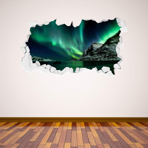 Does Not Apply Green Northern Lights Broken Wall Sticker Sky Decal Galaxy Art Stars Mural Vinyl Does Not Apply Green Northern Lights Broken Wall Sticker Sky Decal Galaxy Art Stars Mural Vinyl