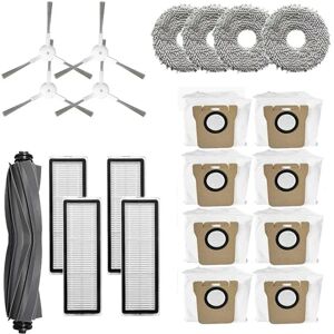 Sodial 2x(For Bot L20 Ultra / X20 Pro Accessories Main Side Brush Hepa Mop Dust7772 Sodial 2x(For Bot L20 Ultra / X20 Pro Accessories Main Side Brush Hepa Mop Dust7772