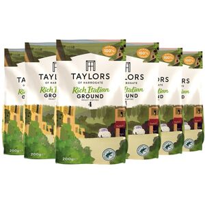 Taylors Of Harrogate Rich Italian Ground Coffee 6 X 200g Bags Taylors Of Harrogate Rich Italian Ground Coffee 6 X 200g Bags