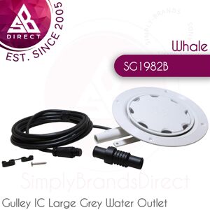 Whale Sg1982b Gulley Ic Large Grey Water Outlet With 2m Cable│19-25mm Hose Size Whale Sg1982b Gulley Ic Large Grey Water Outlet With 2m Cable│19-25mm Hose Size