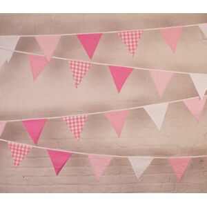The Cotton Bunting Company 100% Cotton - Shades Of Pink - 10m/33 Double Sided Flags - Cotton Bunting Co The Cotton Bunting Company 100% Cotton - Shades Of Pink - 10m/33 Double Sided Flags - Cotton Bunting Co