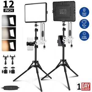 Sitto 2× Photography Lighting Kit 25*20cm Dimmable Led Video Light Studio 2700k-6500k Sitto 2× Photography Lighting Kit 25*20cm Dimmable Led Video Light Studio 2700k-6500k