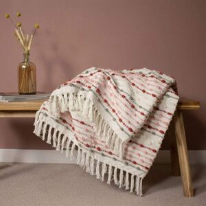 Furn. Furn Dhadit Stripe Throw - Blush Furn. Furn Dhadit Stripe Throw - Blush