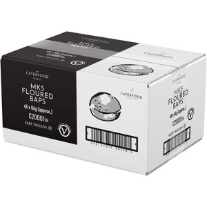 Caterfood Select Frozen Floured White Pre-Sliced Baps 5inch 48x86g ❄ Free... Caterfood Select Frozen Floured White Pre-Sliced Baps 5inch 48x86g ❄ Free...
