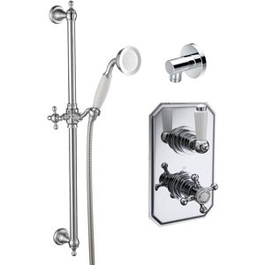 Delphi Kelston Thermostatic Dual Concealed Mixer Shower With Shower Kit - Chrome Delphi Kelston Thermostatic Dual Concealed Mixer Shower With Shower Kit - Chrome