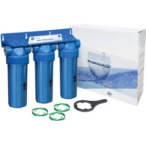 Aquafilter Triple Water Filter Housing Bacinix Ring / Biodiesel 10\" X 2.5\", 3/4\ Aquafilter Triple Water Filter Housing Bacinix Ring / Biodiesel 10\" X 2.5\", 3/4\