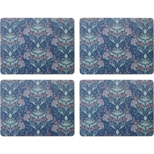 Creative Labs Tops Arts & Crafts Rectangle Placemats Set Of 4 Printed Blue, Cork Bac Creative Labs Tops Arts & Crafts Rectangle Placemats Set Of 4 Printed Blue, Cork Bac