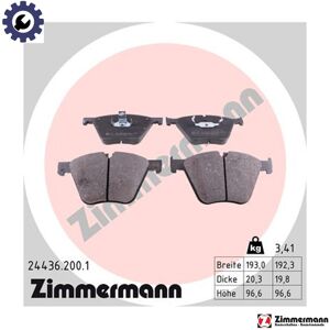 Zimmermann Brake Pad Set Disc Brake 24436.200.1 For Bmw 5/x/e70/sav/f1/f8/gran/turismo Zimmermann Brake Pad Set Disc Brake 24436.200.1 For Bmw 5/x/e70/sav/f1/f8/gran/turismo