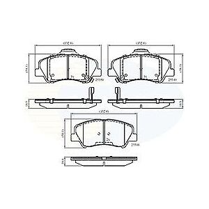 Comline Brake Pad Front Axle To Fit Hyundai Accent 10->, I20 14->, I20 Active 15->18, Ki Comline Brake Pad Front Axle To Fit Hyundai Accent 10->, I20 14->, I20 Active 15->18, Ki