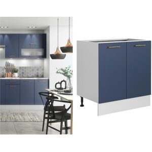 Impact Furniture Kitchen Base Unit 800mm Cabinet Floor Cupboard Navy Dark Blue Soft Close Nora Impact Furniture Kitchen Base Unit 800mm Cabinet Floor Cupboard Navy Dark Blue Soft Close Nora