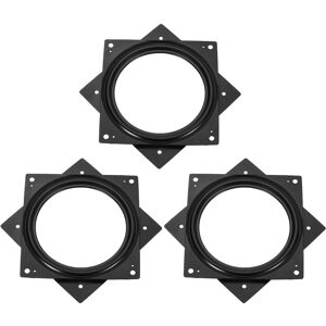 Uxcell 3pcs 6\" Bar Stool Swivel Plate, Rotation Lazy Susan Turntable (Black, 155x8mm) Uxcell 3pcs 6\" Bar Stool Swivel Plate, Rotation Lazy Susan Turntable (Black, 155x8mm)