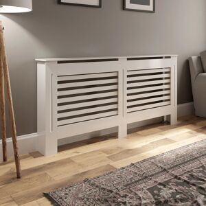 Duratherm Radiator Cover Wall Cabinet Large Mdf Wood White Horizontal Style Modern Duratherm Radiator Cover Wall Cabinet Large Mdf Wood White Horizontal Style Modern