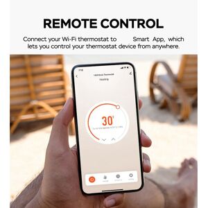 Black Gc Heat Smart Thermostat For 1.32in Tft Screen Touch Knob Voice Wi Ct Black Gc Heat Smart Thermostat For 1.32in Tft Screen Touch Knob Voice Wi Ct