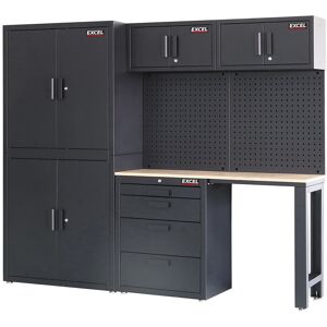 Excel Industrial Workstation Cabinet Complete Combo 8 Piece Tool Storage Garage Excel Industrial Workstation Cabinet Complete Combo 8 Piece Tool Storage Garage