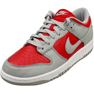 Nike Dunk Low Qs Mens Fashion Trainers In Grey Red - 9.5 Uk Nike Dunk Low Qs Mens Fashion Trainers In Grey Red - 9.5 Uk