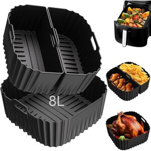 Dictien Silicone Air Fryer Liners For Russell Hobbs Xxl 8l 27170-56, 3pcs Airfryer Acce Dictien Silicone Air Fryer Liners For Russell Hobbs Xxl 8l 27170-56, 3pcs Airfryer Acce