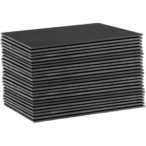 Argon Tableware 24x Linea Rectangle Slate Placemats 35cm X 25cm Natural Dining Table Mats Set Argon Tableware 24x Linea Rectangle Slate Placemats 35cm X 25cm Natural Dining Table Mats Set