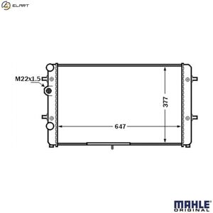 Mahle Radiator Engine Cooling Cr 1512 000s For Seat Cordoba Ibiza/mk/ii Aqx 1.8l 4cyl Mahle Radiator Engine Cooling Cr 1512 000s For Seat Cordoba Ibiza/mk/ii Aqx 1.8l 4cyl
