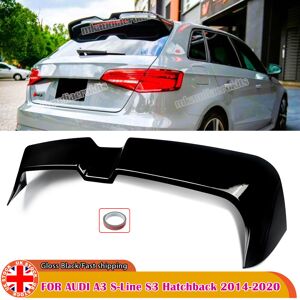 Glossy Black Rear Boot Spoiler Lip For Audi Rs3 A3 S3 Rs3 8v Sportback 5d 2013+ Glossy Black Rear Boot Spoiler Lip For Audi Rs3 A3 S3 Rs3 8v Sportback 5d 2013+