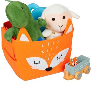 Relaxdays Storage Basket Fox Motif Set Of 4 Felt Wicker Baskets Nursery Organisers Toy Box Relaxdays Storage Basket Fox Motif Set Of 4 Felt Wicker Baskets Nursery Organisers Toy Box