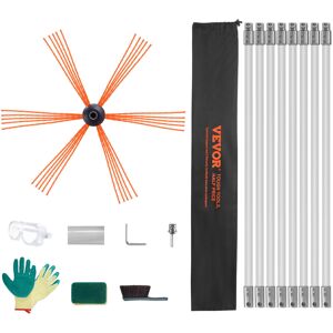 Stoves 26 Ft Chimney Sweep Kit Rotary Brush 8 Nylon Flexible Rods Fit Most Pipes Stoves 26 Ft Chimney Sweep Kit Rotary Brush 8 Nylon Flexible Rods Fit Most Pipes